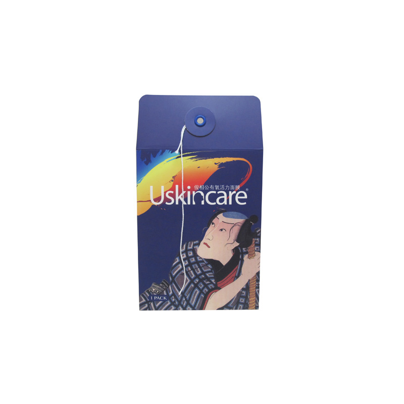 High Quality Customized Logo Printing Facial Mask Cosmetics Packaging Envelope With String Closure